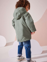 Куртка с флисовой подкладкой и капюшоном для мальчика Next Q53-239, Хаки