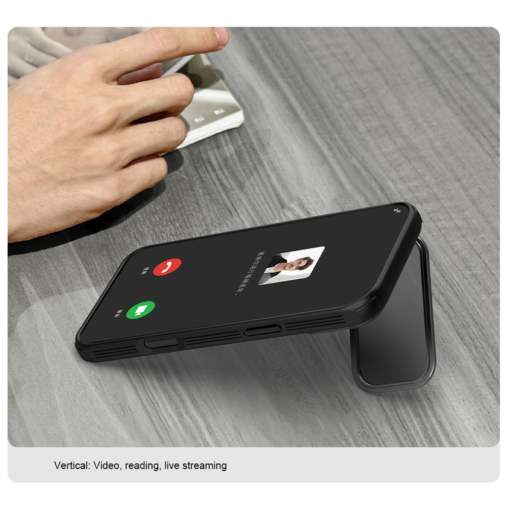 Чехол прозрачный тонированный на iPhone 17 Pro Max, серия CamShield Prop Case (версия с прозрачной крышкой объектива) от Nillkin