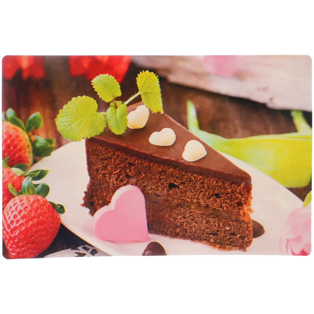 Салфетка на стол 42*27см в наборе 4шт «Шоколадный торт»