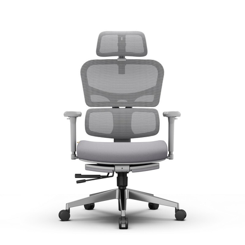 Эргономичное компьютерное кресло FoxGear NETZ модель X, серый (FG-NETZ-X-GY)