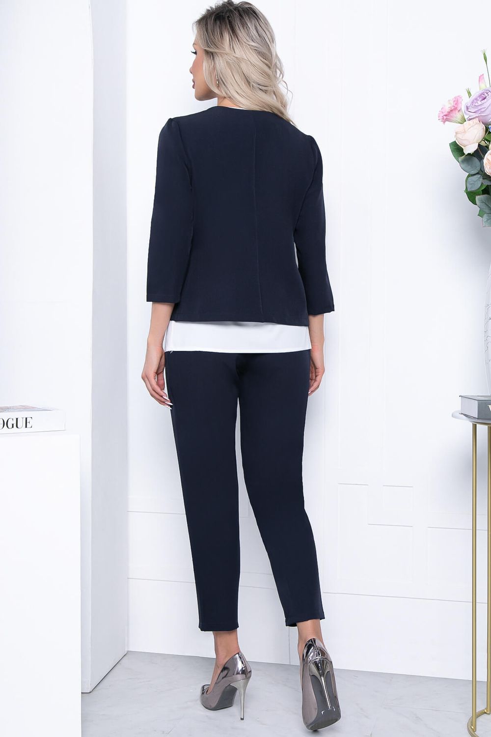 Костюм тройка "Стефания" (блю) К7114 LT Collection (Акция)