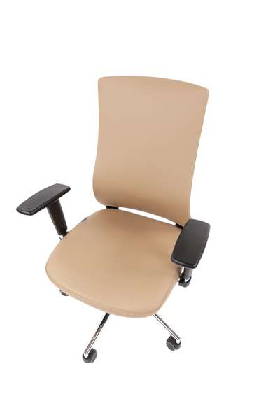 Офисное кресло Chairman 500LUX Россия экокожа бежевый БП