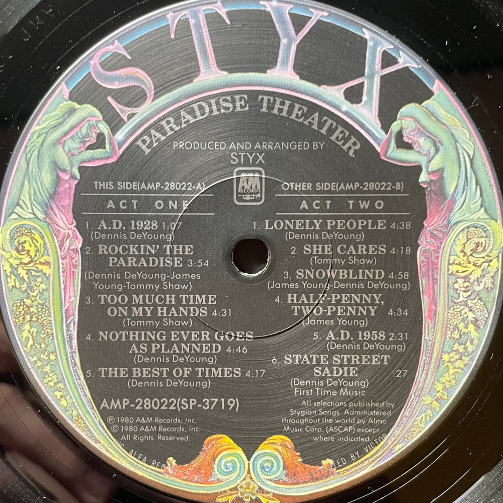 Styx ‎– Paradise Theatre (Япония 1981г.)