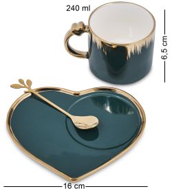 MUG-417/3 Чайная пара «Сердце»