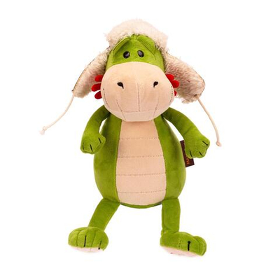 Мягкая игрушка "Дракон Гарольд В Ушанке" 20см (Maxitoys)