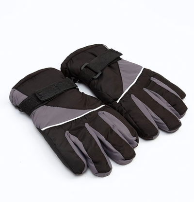 Перчатки зимние MINAKU, серый/чёрный, р-р 16 (18 см) 7000379 (MINAKU), 1 шт.