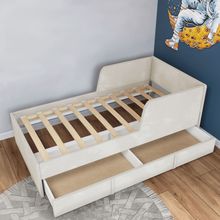 Кровать 160х80 с бортиком и велюровым наматрасником (изумруд)