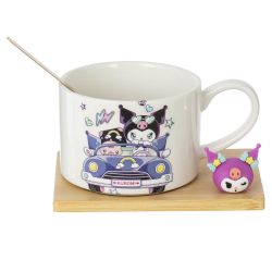 GAEM Кружка с ложкой на подставке, 250 мл, L13 W9,5 H7 см