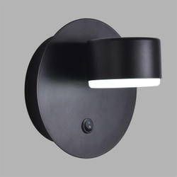 8344/1W COMFI LN26 251 черный, металл Бра GX53 LED 1*7W 220V TORINA