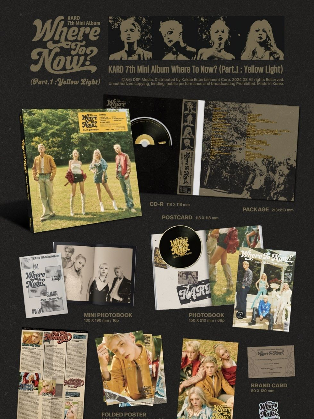 Альбом KARD - WHERE TO NOW? (PART.1 : YELLOW LIGHT) 7th Mini Album