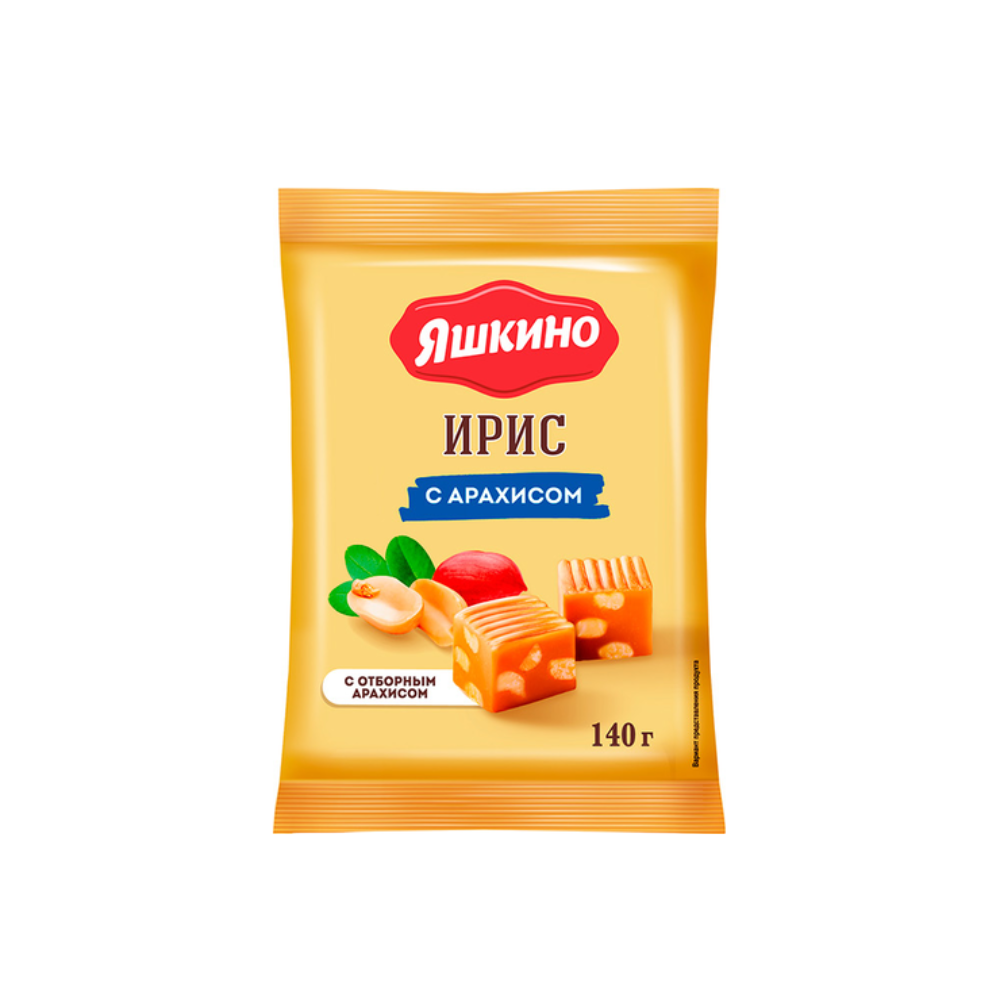 Яшкино Ирис с арахисом 140 гр