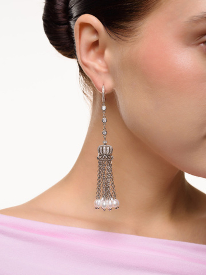 Серьги "Queen chain " Silver