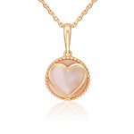 Подвеска «Первая любовь» из красного золота с перламутром