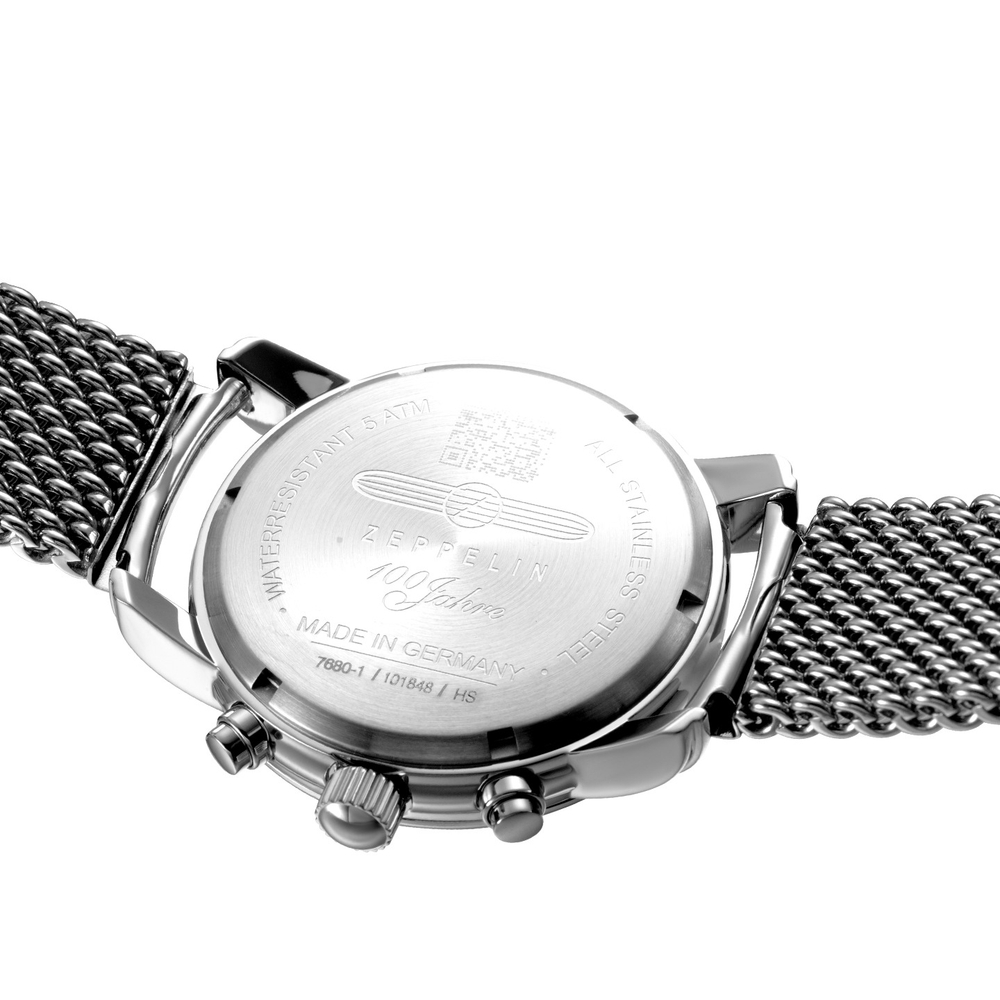 ZEPPELIN Hundred Years Collection Quartz Movement 50 meter Water Resistance Men"s Watches Watch Silver Dial