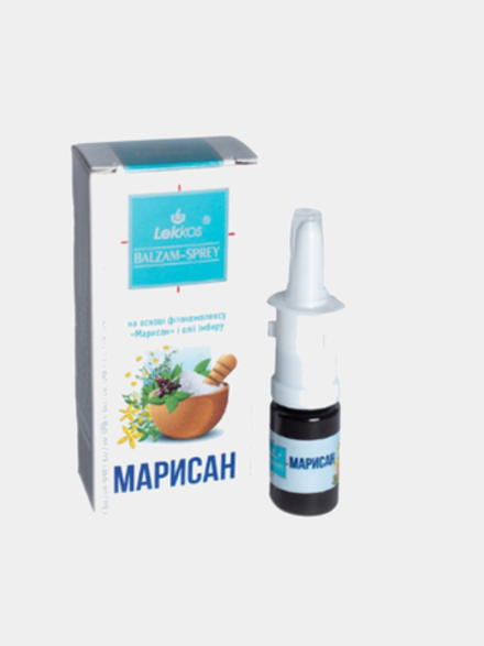 Бальзам-спрей Марисан назальный для местного применения при воспалительных заболеваниях верхних дыхательных путей и насморке