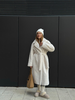 Шуба Lux макси белый