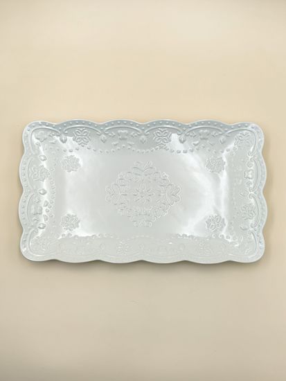 Блюдо сервировочное прямоугольное 35,5х21х3,5 см.