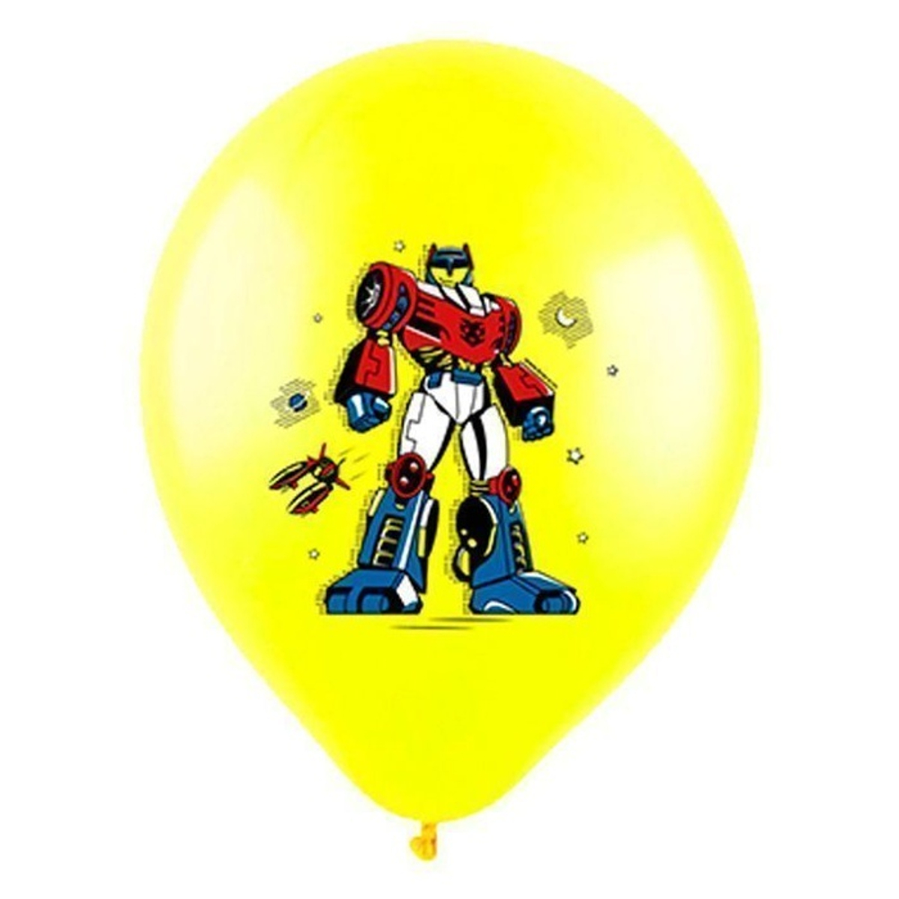 Воздушные шары Веселуха с рисунком Трансформеры, 100 шт. размер 12" #8122061