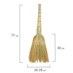 Веник сорго 2-х прошивной ЛЮБАША "БЮДЖЕТ", длина 77 см, 600109