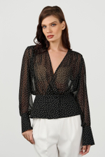 Блуза в горох