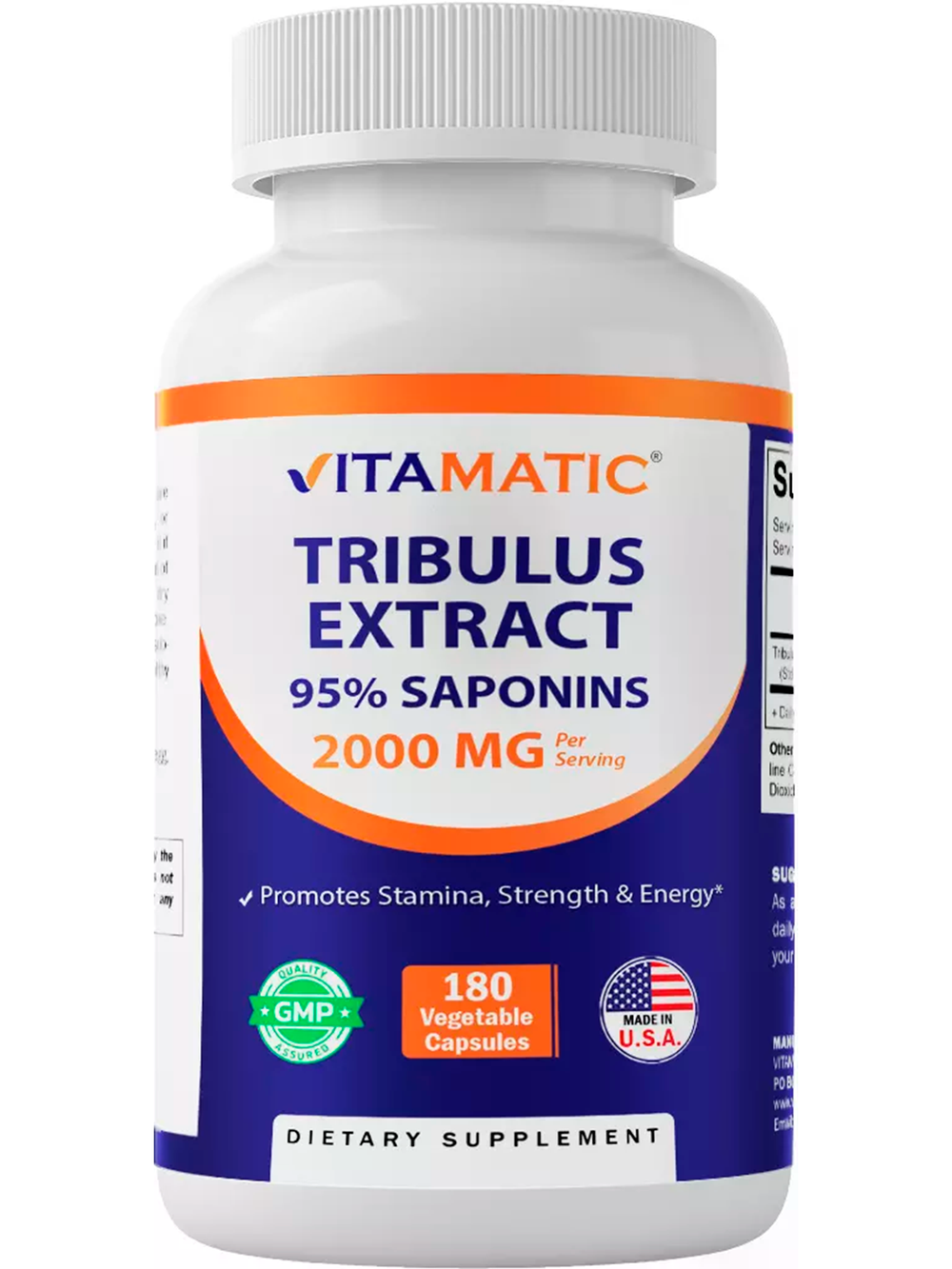Vitamatic Tribulus, 2000 мг, 180 капсул