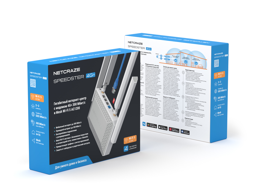 Роутер Netcraze Speedster 4G+ (NC-2911)