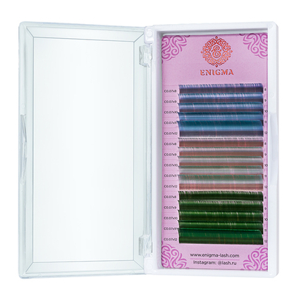 Разноцветные Wild tropics ресницы Enigma MIX - 15 линий