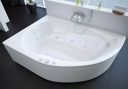 Акриловая ванна Aquatek (Акватек) Вирго 150x100 L, с каркасом и сливом-переливом