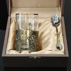 Чайный набор "Охотники" с ложечкой