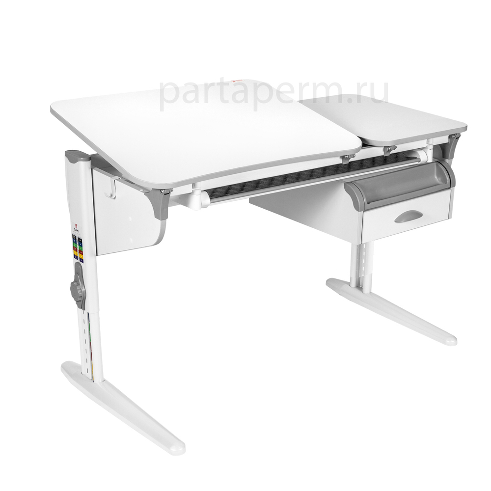 Растущая парта Дэми СУТ 45 с лотком и тумбой ТСН.07 (1200×565 мм)