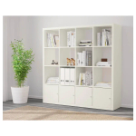 Книжный шкаф - IKEA KALLAX, 147х39х147 см, белый, КАЛЛАКС ИКЕА
