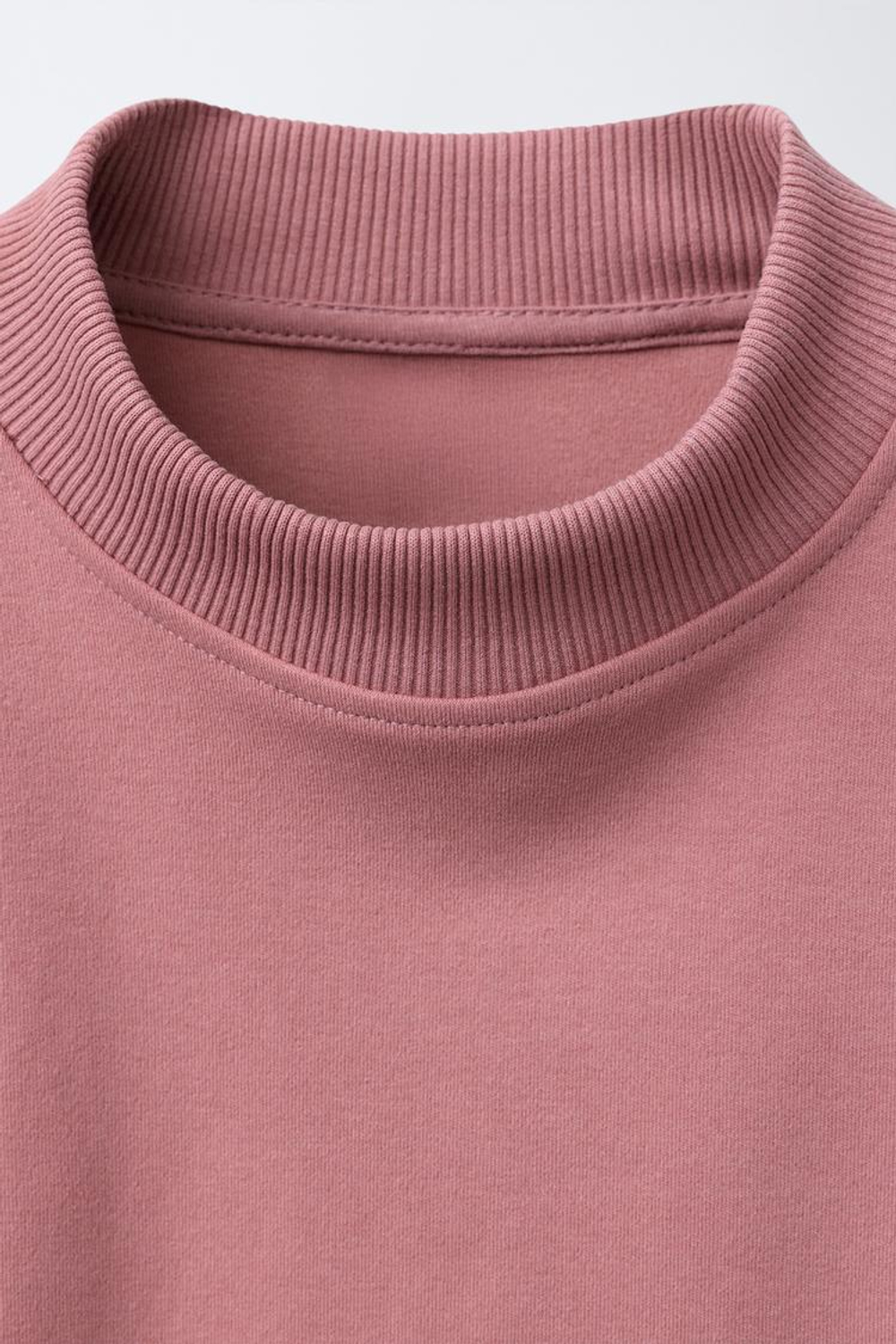 ZARA КОМПЛЕКТ ИЗ ТОЛСТОВКИ И БРЮК WIDE LEG ИЗ ТКАНИ ИНТЕРЛОК, РОЗОВЫЙ