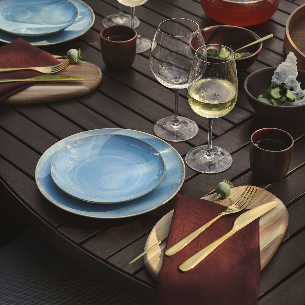 IKEA FÄRGKLAR (ФЭРГКЛАР) - тарелка, голубая, 26 см (706.004.28)