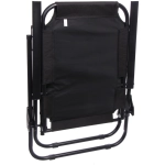 Кресло складное с подлокотниками TFS1608, 54*68*95 см, 3 положения, чёрный.