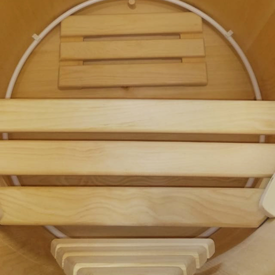 Комплект "КРУГЛЫЙ XXL ПРЕМИУМ" (кедровая бочка с парогенератором)