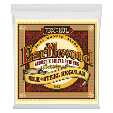 Струны для акустической гитары ERNIE BALL 2043 Earthwood Silk & Steel Regular 13-56
