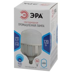 Лампа светодиодная ЭРА STD LED POWER T160-120W-4000-E27/E40 Е27 / Е40 120 Вт колокол нейтральный белый свет | Лампы cветодиодные POWER