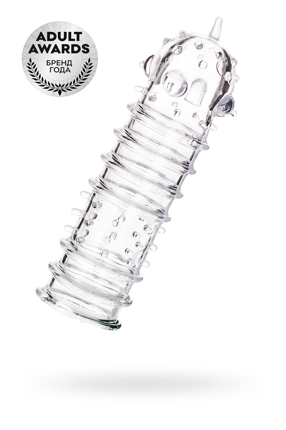 Насадка на пенис Toyfa прозрачная 15,3 см