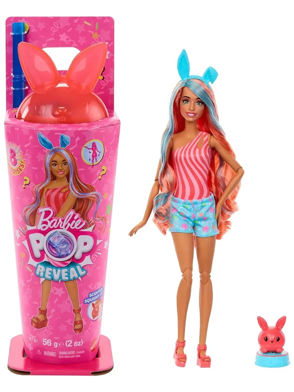 Кукла Барби Pop Reveal Shakes Series Образ кролика JCN87