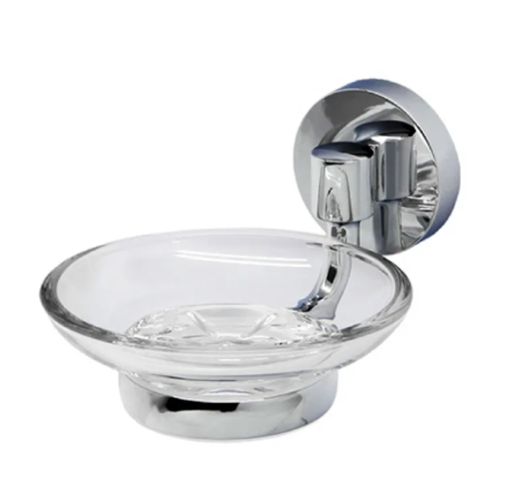 К-6229 Rhein мыльница стекло хром (блист)