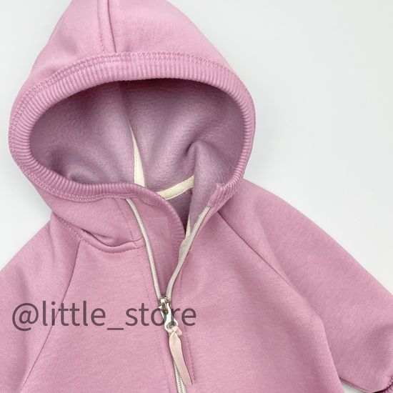 Комбинезон "Simple" из футера с начесом, Орхидея