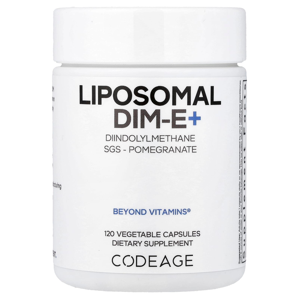 Codeage, Liposomal DIM-E+, дииндолилметан и витамин E, 120 растительных капсул