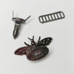 Замок вертушка  Мотылек на винтах 32*46 Черный никель