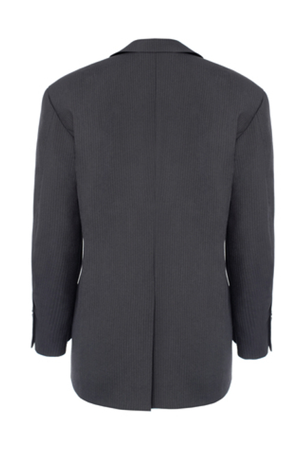 “Striped wool jacket” Двубортный жакет из шерсти.