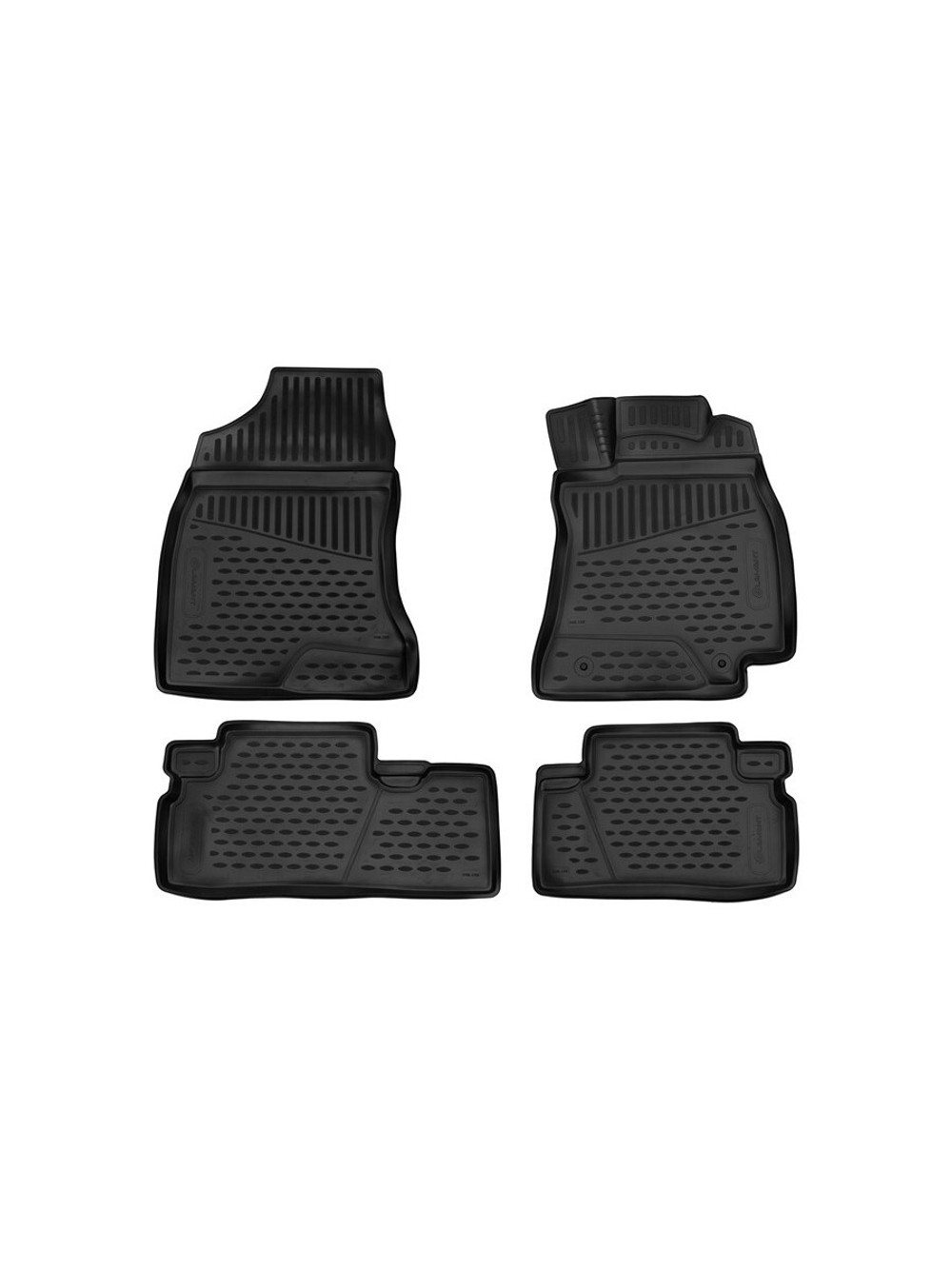 Коврики в салон для TOYOTA Wish , 2009-, правый руль 4 шт. (полиуретан) ELEMENT3D1839210