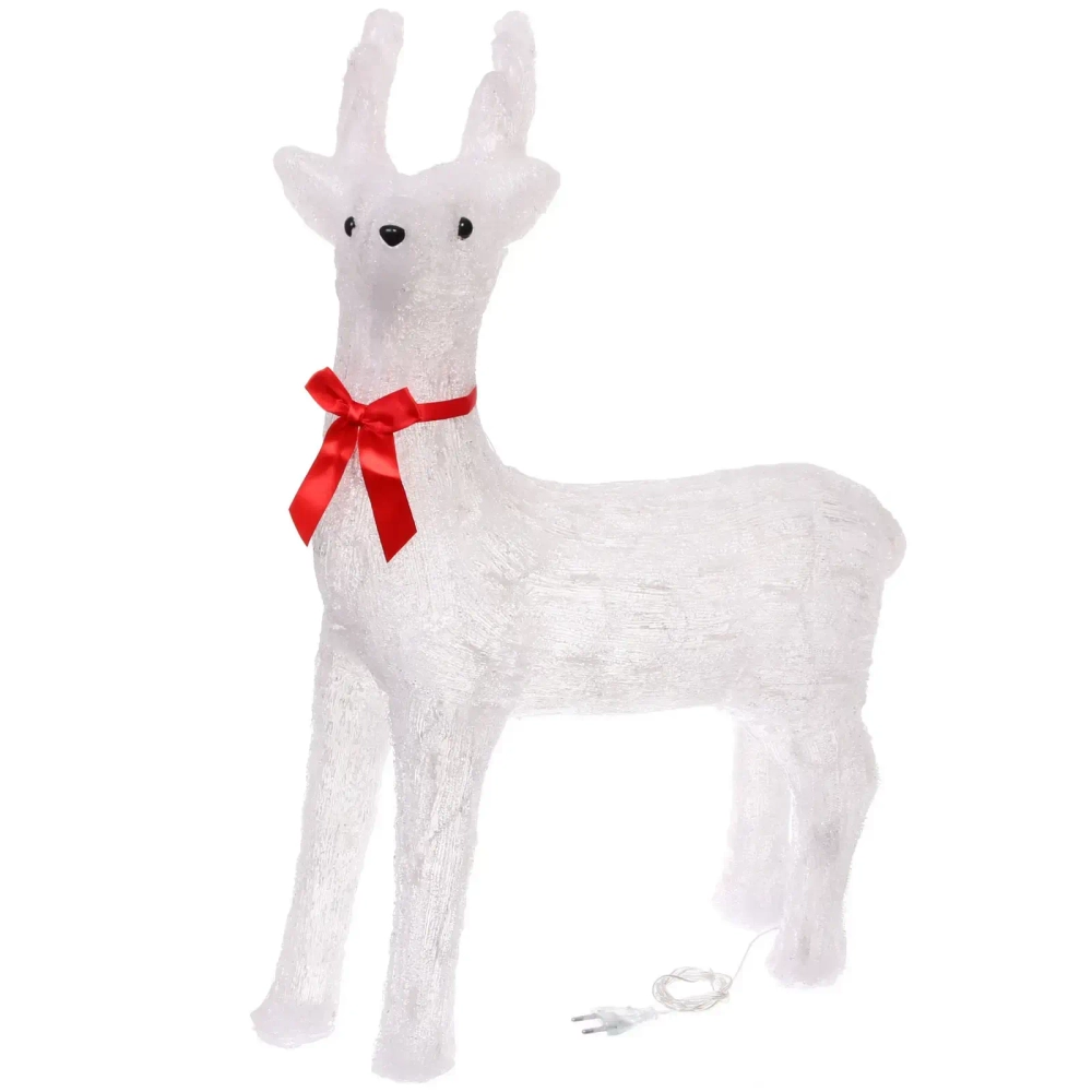 Фигура светодиодная «Загадочный олень» 55*24*75 см, 100 ламп LED, авторежим, 220V, Белый