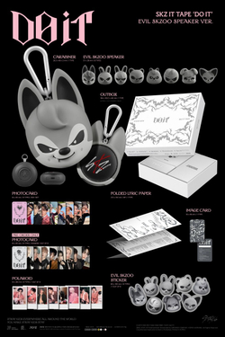 Альбом Stray Kids - DO IT SKZ IT TAPE EVIL SKZOO SPEAKER 8 Version SET