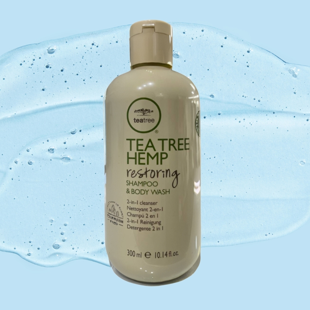 Paul Mitchell Tea Tree, шампунь Hemp Shampoo and Body Wash 2 в 1 для тела с экстрактом чайного дерева и конопли, 300 мл.