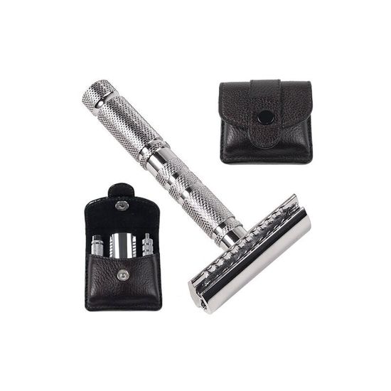 Т-образная бритва (станок) Parker дорожный с футляром