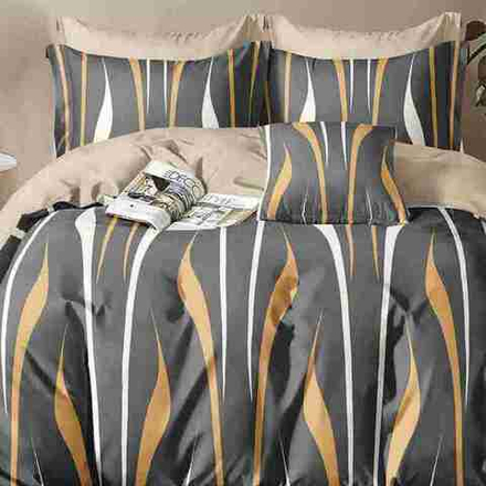 Комплект постельного белья "АВТ. 739", сатин, 100% хлопок, Россия. Пододеяльник на молнии!!!